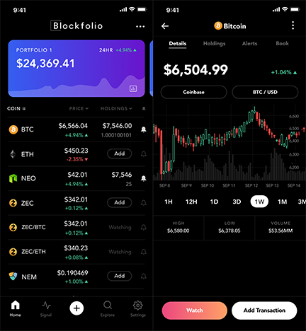 bitcoin live app